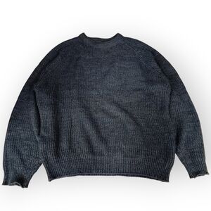 Vtg Blue Saugatuck Acrylic Grandpa Sweater - L